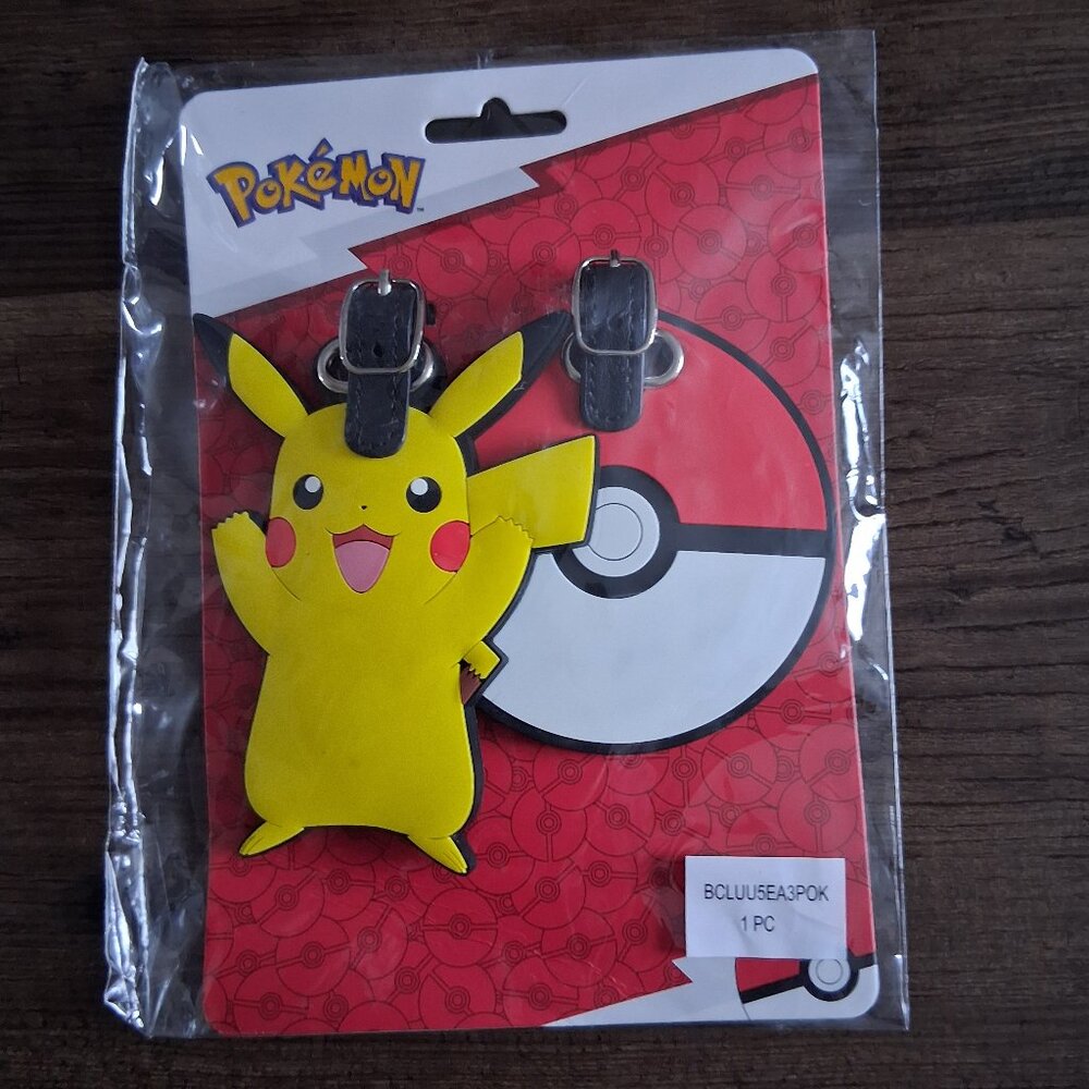Pokemon Pikachu & Pokeball Luggage Tags Set of 2